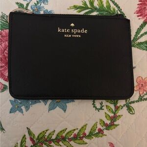 Kate Spade Black Zip Pouch Card Case